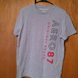 Aeropostale mens medium gray short sleeve tee.